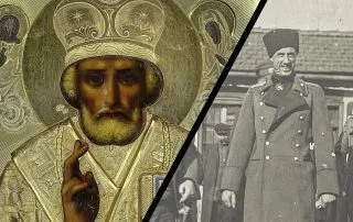 Icon of St. Nicholas and General Wrangel